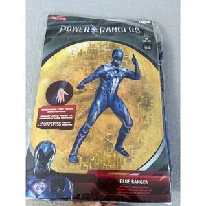 Power‎ Rangers Blue Ranger Costume Adult Mens M 38-40 Disguise Cosplay Halloween